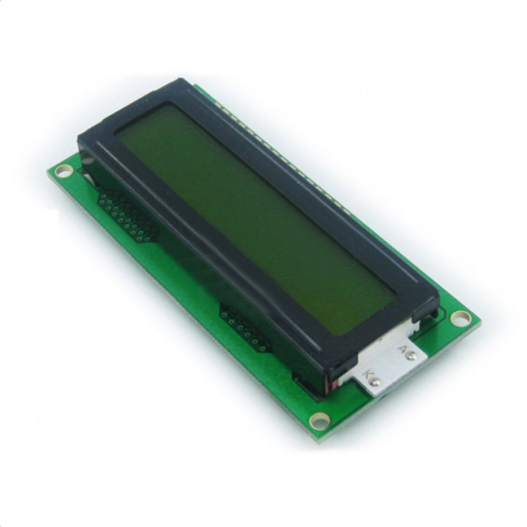 1602 paralelo Lcd Módulo Amarillo de retroiluminación 16x2